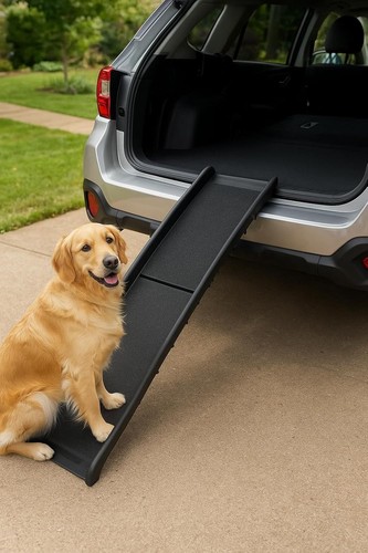 Dog pet ramp plastic folding - dog,