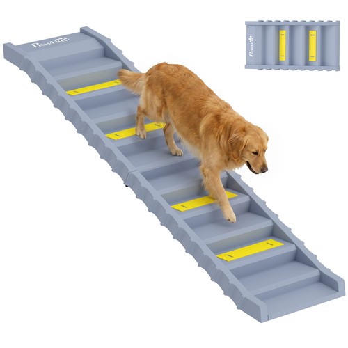 Pawhut foldable dog ramp - foldable,