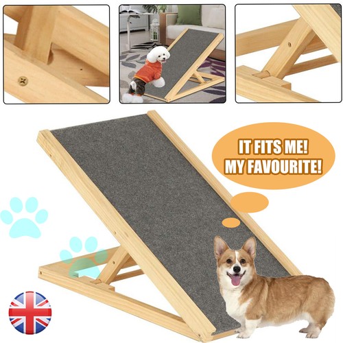 Folding wooden dog ramp small - wooden,