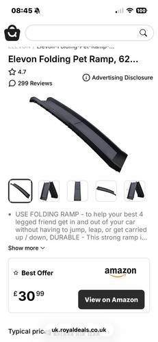 Foldable pet ramp for car - foldable,