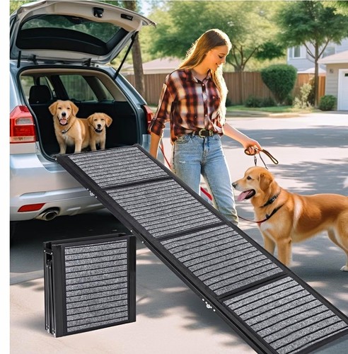Folding metal dog car - metal,